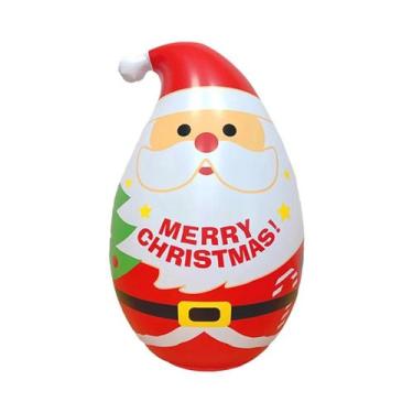 Imagem de Boneco De Neve Inflável De Natal Papai Noel Decoração De Festa Brinque