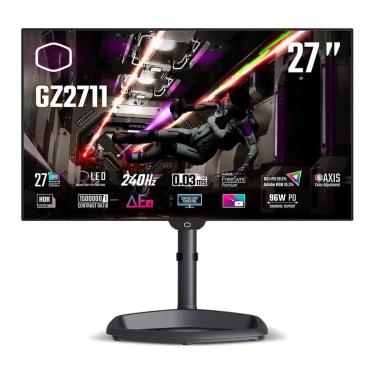 Imagem de Monitor Gamer Cooler Master Tempest 27" QHD, 240Hz, 0.03ms, OLED, DP e HDMI, FreeSync Premium-Unissex