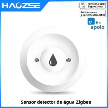 Imagem de Sensor De Vazamento De Água Para Cozinha E Banheiro Haozee Zigbee Com 