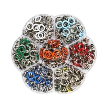 Imagem de Conjunto De Botões De Pressão Metálicos Com Alicate Para Roupas, Costu