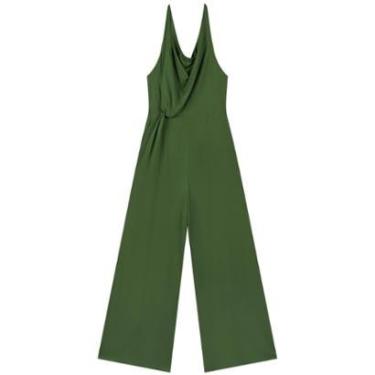 Imagem de Macacão Longo Frente Única Com Franzido E Decote Degagê-Feminino