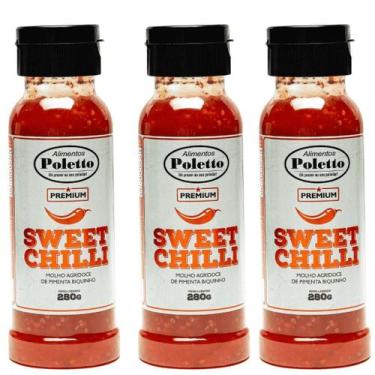 Imagem de Kit 3 Molhos SWEET BIQUINHO Poletto 280g