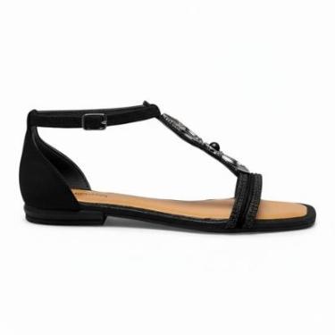 Imagem de Sandália Rasteira Feminina Mississipi Fechada Atras MF013-Feminino