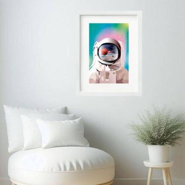 Imagem de Quadro Astronauta Candy Color- 60X48Cm