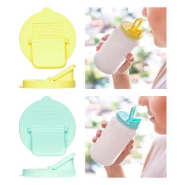 Imagem de Kit 2 tampas para lata de bebida, reutilizável, sujeiras por fora, gás