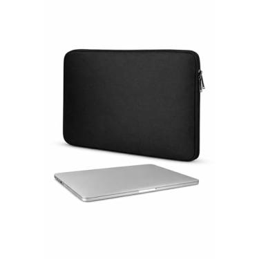 Imagem de Capa Neoprene P/Notebook Macbook e Tablet até 15,6 Polegadas - Flexível, Macio, Resistente a Respingo, Poeira e Arranhões, Impermeável - Design Slim e Elegante - Proteção Premium com Zíper Reforçado