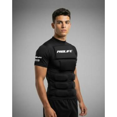 Imagem de Camisa Flutuadora Adulto Floater Prolife EAF UV 50+, Preto, G (De 85kg