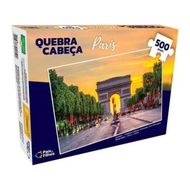 Imagem de Quebra-Cabeça Arco Do Triunfo Paris 500 Peças Puzzle Infantil Pedagógi