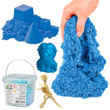 Imagem de Brinquedo De Areia Mágica Massinha Para Modelar Com Fóssil De Dinossau