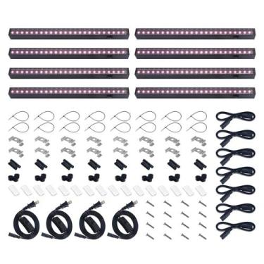 Imagem de Luzes LED Barrina T5 Grow Lights, 1 pé, branco rosado, pacote com 8