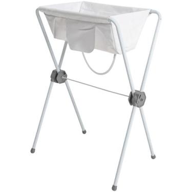 Imagem de Banheira para Bebe Com Suporte Dobravel Kiddo Fresh Branca