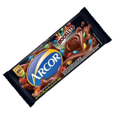 Imagem de Barra de Chocolate Cremoso Tradicional Arcor 80g Doce Cremoso, Rocklet