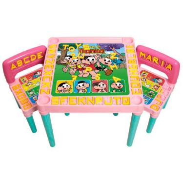 Imagem de Mesa Infantil Para Criança Com 2 Cadeiras E Atividades - Toys 2u