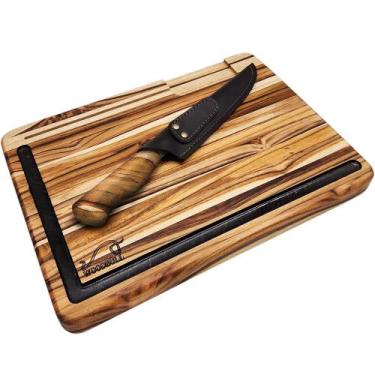 Imagem de Kit Churrasco Premium Churrasco p/ Presente Faca - WOODBULL