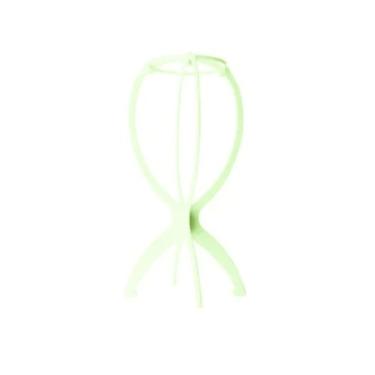 Imagem de Kit 5 Suporte Dobrável para Peruca Descansar Secar e Expor Wigs e Lace Plástico Verde OEM