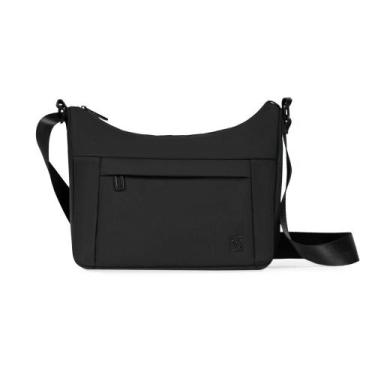 Imagem de Bolsa Feminina Transversal Grande Nylon Travel Light Preto - Bagaggio,