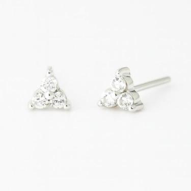 Imagem de Brinco Infantil em Prata Legítima 925 - MIT Joias, Zircônias