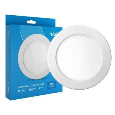Imagem de Luminária Led Elgin Redonda de Embutir 24w - Branca Fria