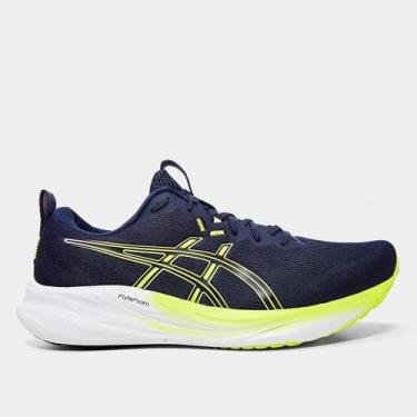 Imagem de Tênis Asics Gel-Pulse 16 SE Masculino, Marinho, Amarelo, 42
