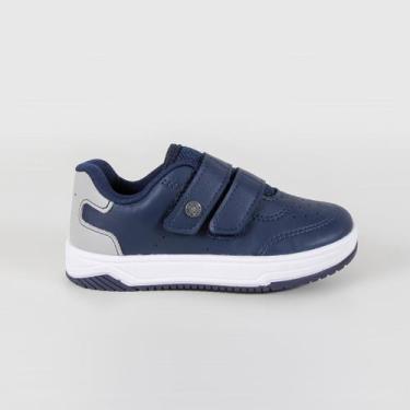 Imagem de Tênis Infantil Menino Kidy 3131046 Taupe, Marinho, Cinza, 1052, 23