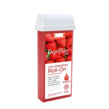 Imagem de Depilflax cera refil 100g morango