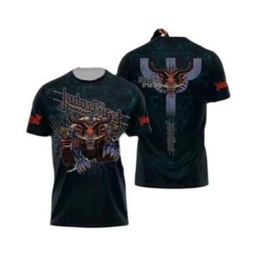 Imagem de Camisetas Estampadas Masculinas E Femininas Judas Priest Firepower Hea