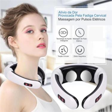Imagem de Massageador Pescoço Elétrico Portátil Shiatsu Ombro Costas Cervical - 
