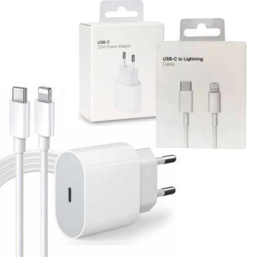 Imagem de Carregador Turbo 20w Completo Lightning Compatível com iPhone XR 11 12