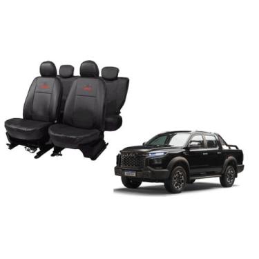 Imagem de Jogo Capa Couro JAC Hunter 2019 a 2024 Proteção Completa - ferro tech 