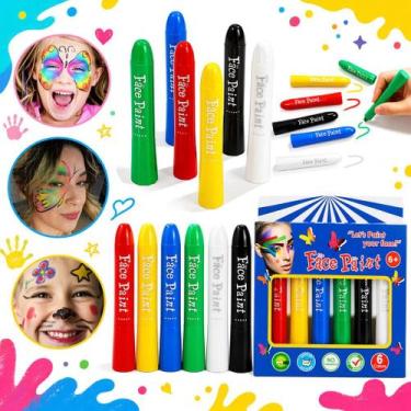 Imagem de Transforme a diversão com Canetas de Pintura Facial Coloridas  - PINTU