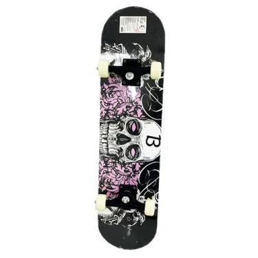 Imagem de Skate Infantil Semi Profissional Shape Lixa Estampado Suporta até 50kg