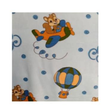 Imagem de Cobertor Microfibra Kyor Plus Baby 90x110cm Jolitex Cor:Amiguinhos Azu