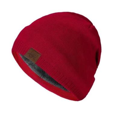 Imagem de Gorro De Inverno Unissex Tricotado Em Cor Sólida, Capuz Quente Para Es