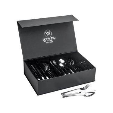 Imagem de Faqueiro Berna 48 Peças Inox Wolff Jogo Talheres Mesa Posta Elegante G