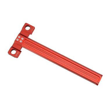 Imagem de Cangas Woodworking Scriber T-Square Ruler de 30 cm com lábios de apoio