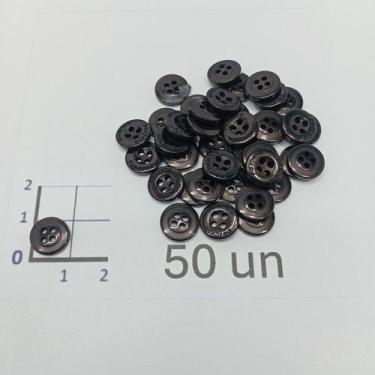Imagem de Botões Marrom 10mm 4 Furos Fosco 50Un 100Un 200Un confecção roupas art