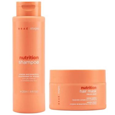 Imagem de Kit Braé Stages Nutrition Shampoo 250ml e Máscara 200g