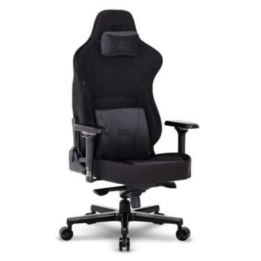 Imagem de Cadeira Gamer DT3 Royce, ergonomica e confortável em Tecido DT3 Techsoft™, espuma injetada, estrutura reforçada em aço tubular, braços 4D+, suporta até 180kg e altura máx. de 2,10m(Cool Black)