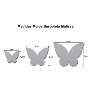 Imagem de Molde Borboleta Melissa Para Fuxico Artesanato - ARTMAQ