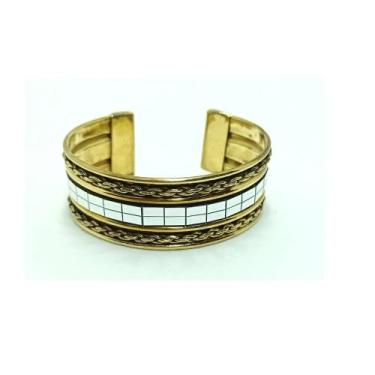 Imagem de Bracelete Indiano de Metal Dourado - Loja da Índia