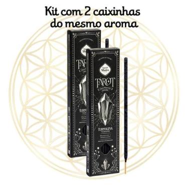 Imagem de Incenso Sagrada Madre Vareta Linha Tarot Gemas Protetoras, 2 X Turmali