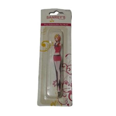 Imagem de Pinça para Sobrancelhas com Ponta Diagonal Top Model - KOPECK, Pink