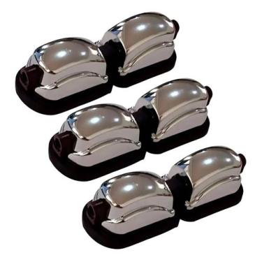 Imagem de 3 canoas dupla p/ caixa rmv modelo concept - cromada pac020cr