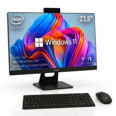 Imagem de Computador All In One Completo Intel Core I7 16gb Ram Ssd 256gb Tela 2