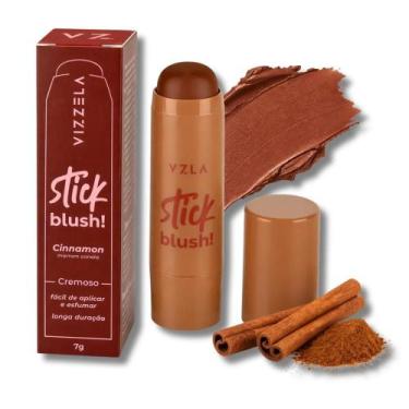 Imagem de Blush Stick Cremoso Marrom Canela - Vizzela