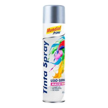 Imagem de Tinta Spray Metalica Aluminio 400ml Mundial Prime