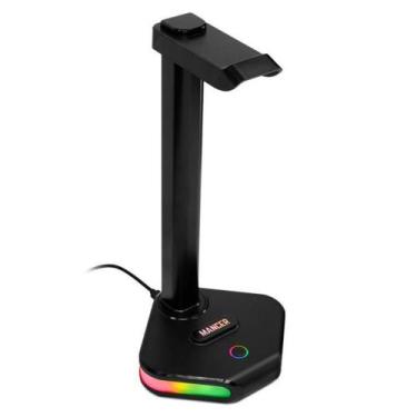 Imagem de Suporte Para Headset Mancer SH20 RGB Preto - MCR-SH20-BL01