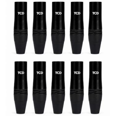 Imagem de Kit 10x Plug Conector XLR Macho TCD XLR3M-B 3 Pinos