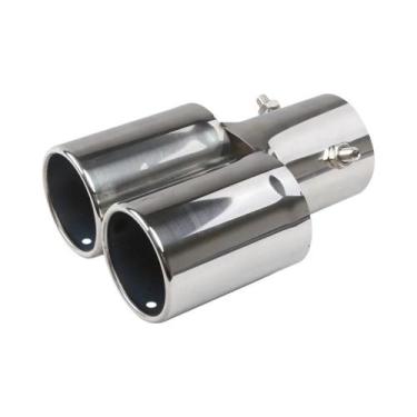Imagem de Ponta De Escape Dupla Ajustável Em Aço Inoxidável Universal Para Modif