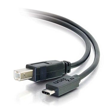 Imagem de C2G Cabo USB, cabo USB 2.0, cabo USB C para B, preto, 1,82 metros, cabos para ir 28859